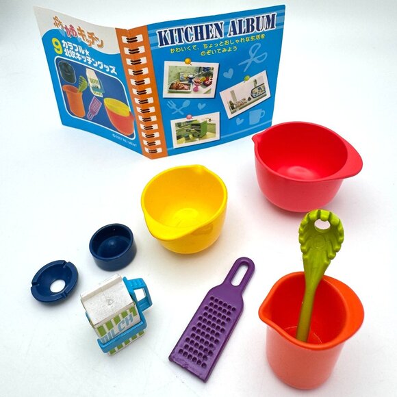 Re-Ment Miniature Kawaii Kitchen Accessories Set 9 Colorful Kitchen Goods - Picture 1 of 7